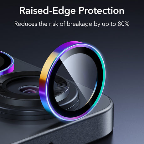 Folie de protectie ESR Armorite Camera Lens Protectors compatibil cu Samsung Galaxy S26 Ultra, Chromatic