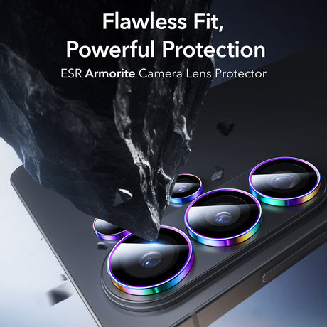 Folie de protectie ESR Armorite Camera Lens Protectors compatibil cu Samsung Galaxy S26 Ultra, Chromatic