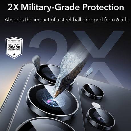 Folie de protectie ESR Armorite Camera Lens Protectors compatibil cu Samsung Galaxy S26 Ultra, Negru