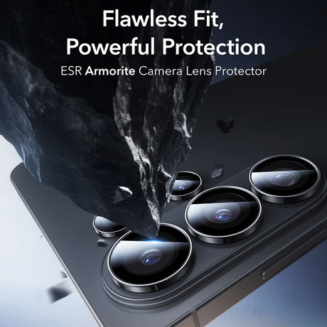 Folie de protectie ESR Armorite Camera Lens Protectors compatibil cu Samsung Galaxy S26 Ultra, Negru
