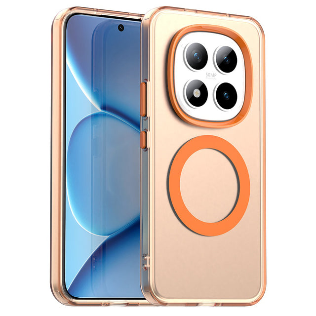 Husa de protectie Techsuit CandyCase MagSafe compatibil cu Xiaomi Redmi Note 15 Pro+ 5G / Poco M8 Pro 5G, Portocaliu