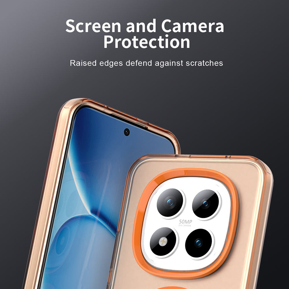 Husa de protectie Techsuit CandyCase MagSafe compatibil cu Xiaomi Redmi Note 15 Pro+ 5G / Poco M8 Pro 5G, Portocaliu