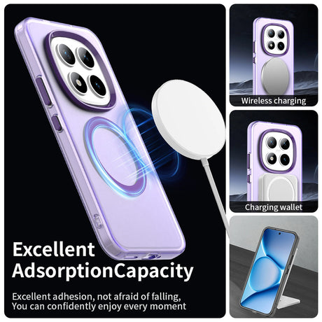 Husa de protectie Techsuit CandyCase MagSafe compatibil cu Xiaomi Redmi Note 15 Pro+ 5G / Poco M8 Pro 5G, Mov
