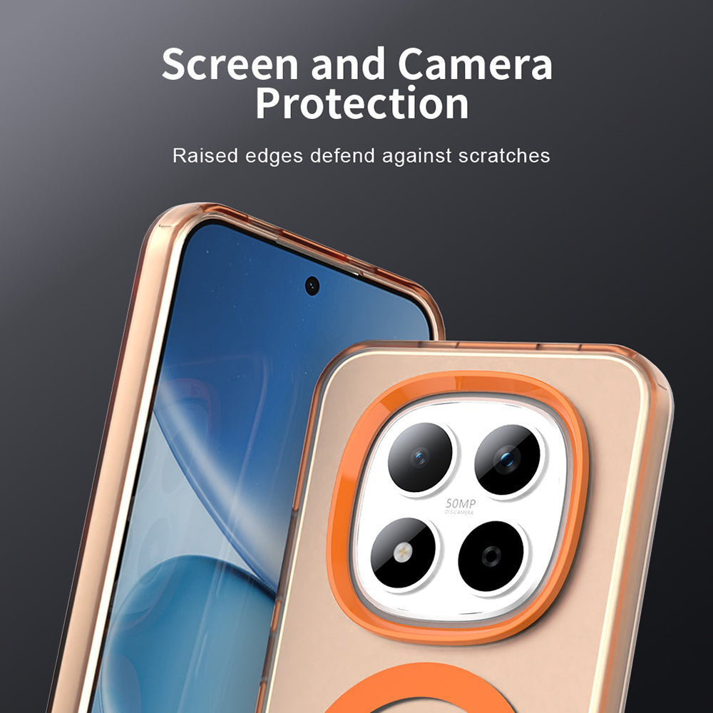 Husa de protectie Techsuit CandyCase MagSafe compatibil cu Xiaomi Redmi Note 15 Pro 5G, Portocaliu