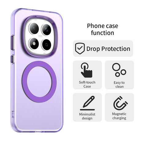 Husa de protectie Techsuit CandyCase MagSafe compatibil cu Xiaomi Redmi Note 15 Pro 5G, Mov