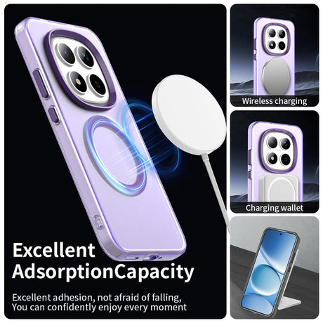 Husa de protectie Techsuit CandyCase MagSafe compatibil cu Xiaomi Redmi Note 15 Pro 5G, Mov