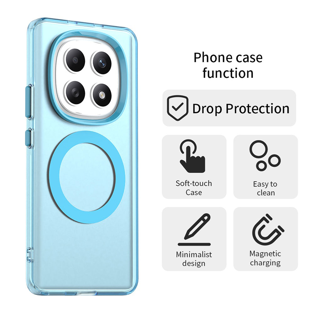 Husa de protectie Techsuit CandyCase MagSafe compatibil cu Xiaomi Redmi Note 15 5G / Note 15 4G / Poco M8 5G, Albastru