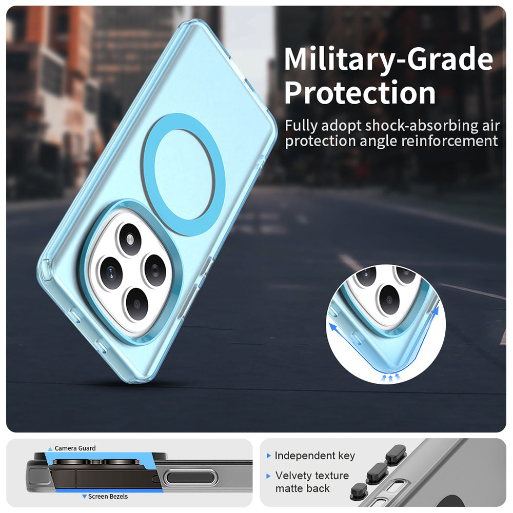 Husa de protectie Techsuit CandyCase MagSafe compatibil cu Xiaomi Redmi Note 15 5G / Note 15 4G / Poco M8 5G, Albastru