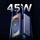 Baterie externa Ugreen Nexode PB536 (55988B), Fast Charging, Digital Display, USB, Type-C, USB-C Cable, 45W, 20000mAh, Gri