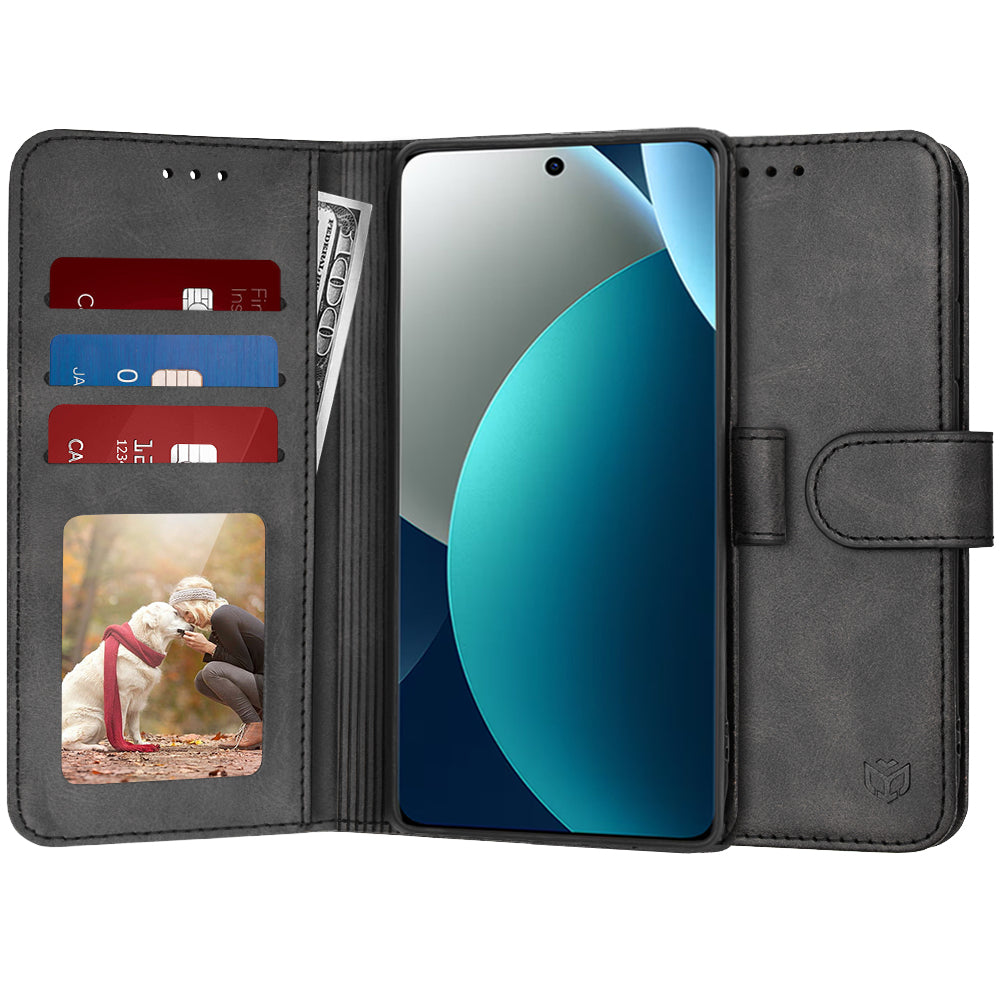 Husa de protectie Techsuit Diary Book compatibil cu Xiaomi Redmi Note 15 Pro 4G, Negru