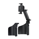 Suport Acefast- Car Holder (D63) with 2 Bases, Reliable Clamps, One-key Opening, Flexible Rod, Non‑slip Silicone, Universal, Black