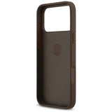 Husa de protectie Guess Hardcase 4G Ring Stand (GUHCP17X4GMRBR) compatibil cu iPhone 17 Pro Max, Maro