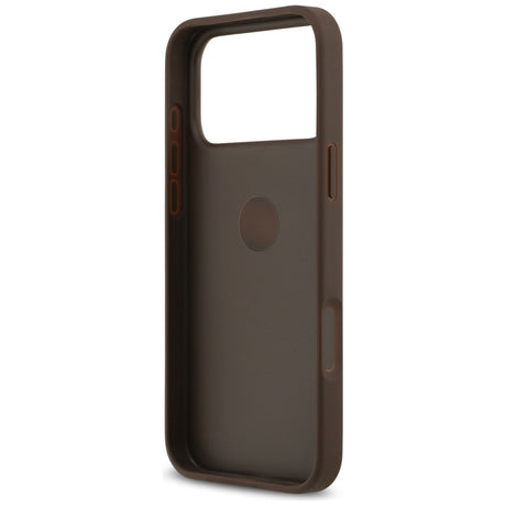 Husa de protectie Guess Hardcase 4G Ring Stand (GUHCP17X4GMRBR) compatibil cu iPhone 17 Pro Max, Maro