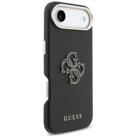Husa de protectie Guess Hardcase Resin Logo (GUHCP17M5PS4RGGK) compatibil cu iPhone 17 Air, Negru