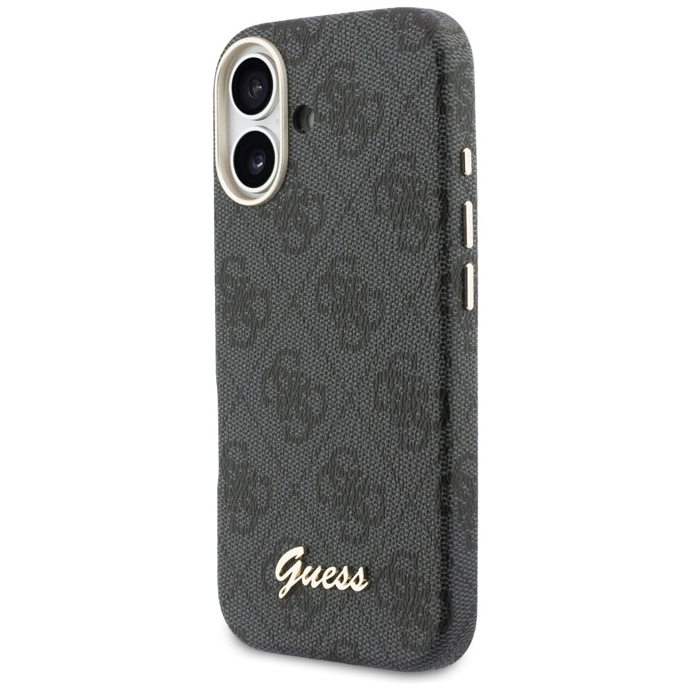 Husa de protectie Guess 4G Script MagSafe (GUHMP17S5P4FWMSK) compatibil cu iPhone 17, Negru
