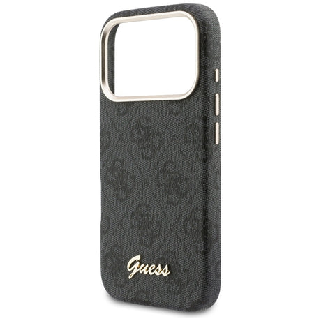 Husa de protectie Guess 4G Script MagSafe (GUHMP17L5P4FWMSK) compatibil cu iPhone 17 Pro, Negru