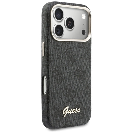 Husa de protectie Guess 4G Script MagSafe (GUHMP17X5P4FWMSK) compatibil cu iPhone 17 Pro Max, Negru