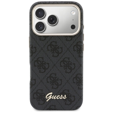 Husa de protectie Guess 4G Script MagSafe (GUHMP17X5P4FWMSK) compatibil cu iPhone 17 Pro Max, Negru