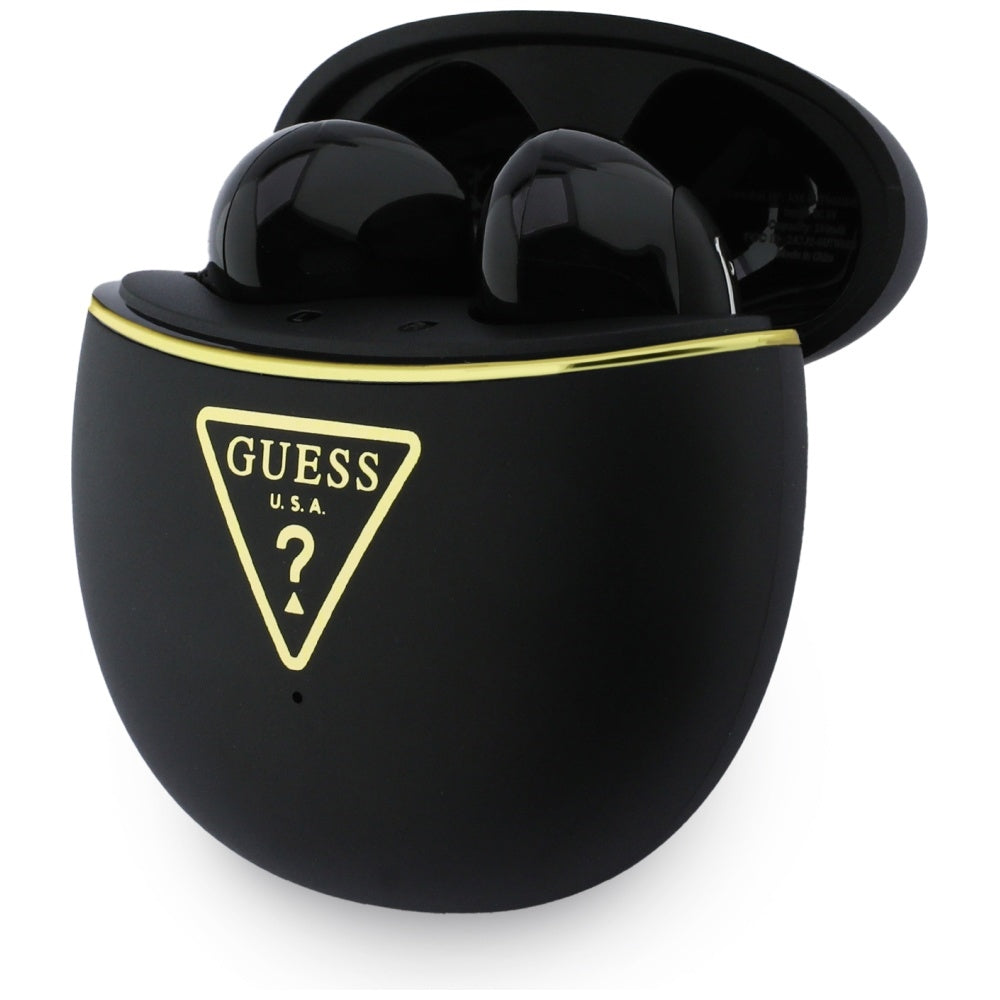 Casti In-ear, BT, TWS - Guess Script Print (GUTWSA15HETK) - Black