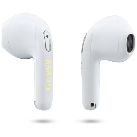 Casti In-ear, BT, TWS - Guess Script Print (GUTWSA15HETH) - White