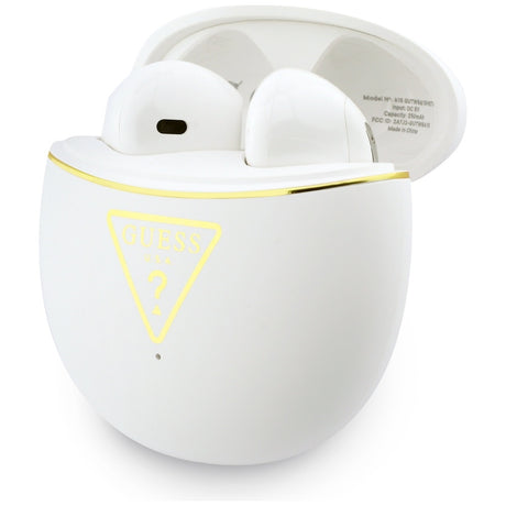 Casti In-ear, BT, TWS - Guess Script Print (GUTWSA15HETH) - White