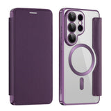 Husa de protectie Techsuit SmartMag Book compatibil cu Samsung Galaxy S26 Ultra, Mov