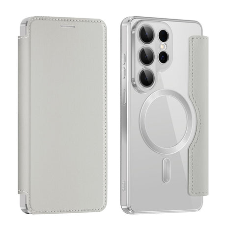Husa de protectie Techsuit SmartMag Book compatibil cu Samsung Galaxy S26 Ultra, Gri