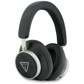 Casti Guess Wireless 4G Triangle Logo (GUBHC15P4MRCTK), Bluetooth, ENC Technology, Over-ear, Eco Leather, Negru