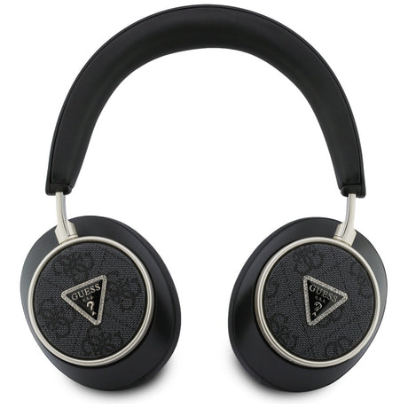Casti Guess Wireless 4G Triangle Logo (GUBHC15P4MRCTK), Bluetooth, ENC Technology, Over-ear, Eco Leather, Negru