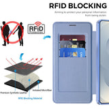 Husa de protectie Techsuit SmartMag Book compatibil cu Samsung Galaxy S26 Ultra, Albastru Deschis
