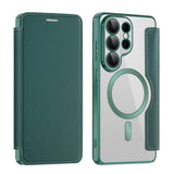 Husa de protectie Techsuit SmartMag Book compatibil cu Samsung Galaxy S26 Ultra, Verde