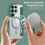 Husa de protectie Techsuit SmartMag Book compatibil cu Samsung Galaxy S26 Ultra, Verde