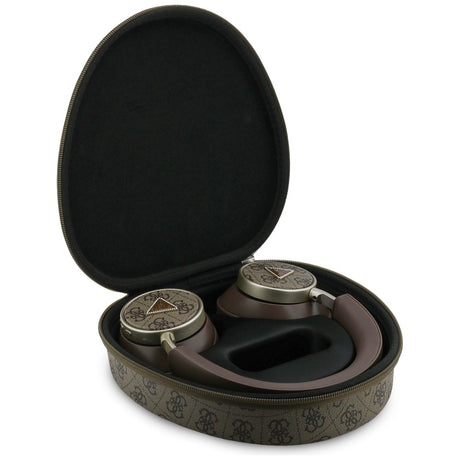 Casti Guess Wireless 4G Triangle Logo (GUBHC15P4MRCTW), Bluetooth, ENC Technology, Over-ear, Eco Leather, Maro