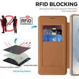 Husa de protectie Techsuit SmartMag Book compatibil cu Samsung Galaxy S26 Ultra, Maro