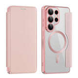 Husa de protectie Techsuit SmartMag Book compatibil cu Samsung Galaxy S26 Ultra, Roz