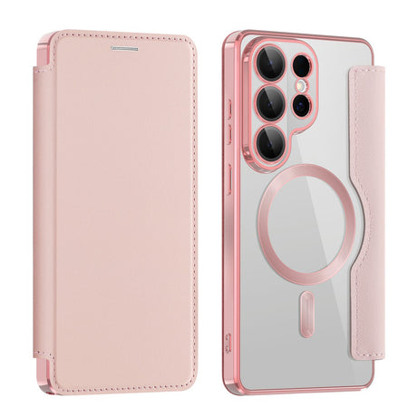 Husa de protectie Techsuit SmartMag Book compatibil cu Samsung Galaxy S26 Ultra, Roz