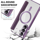 Husa de protectie Techsuit SmartMag Book compatibil cu Samsung Galaxy S26 Plus, Mov