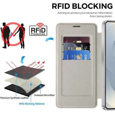 Husa de protectie Techsuit SmartMag Book compatibil cu Samsung Galaxy S26 Plus, Gri