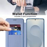 Husa de protectie Techsuit SmartMag Book compatibil cu Samsung Galaxy S26 Plus, Albastru Deschis