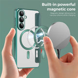 Husa de protectie Techsuit SmartMag Book compatibil cu Samsung Galaxy S26 Plus, Verde