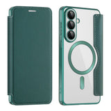 Husa de protectie Techsuit SmartMag Book compatibil cu Samsung Galaxy S26 Plus, Verde