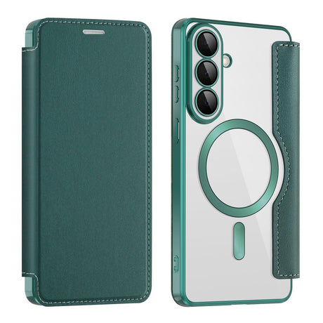 Husa de protectie Techsuit SmartMag Book compatibil cu Samsung Galaxy S26 Plus, Verde