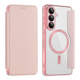Husa de protectie Techsuit SmartMag Book compatibil cu Samsung Galaxy S26 Plus, Roz