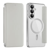 Husa de protectie Techsuit SmartMag Book compatibil cu Samsung Galaxy S26, Gri