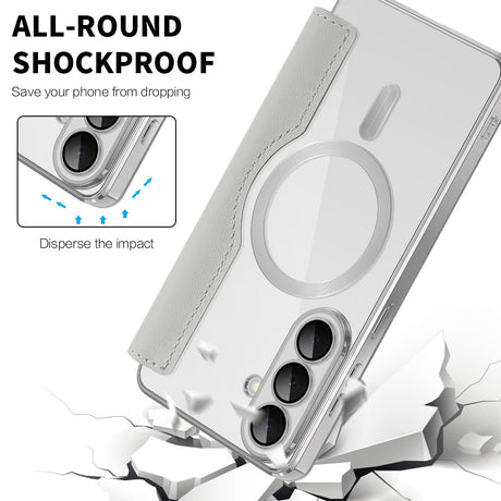 Husa de protectie Techsuit SmartMag Book compatibil cu Samsung Galaxy S26, Gri