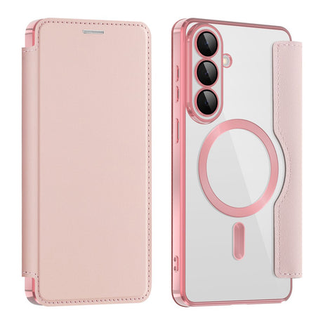 Husa de protectie Techsuit SmartMag Book compatibil cu Samsung Galaxy S26, Roz