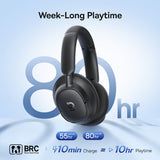 Casti Baseus Bass BH1 NC (A0203703), Bluetooth 6.0 ANC, Negru