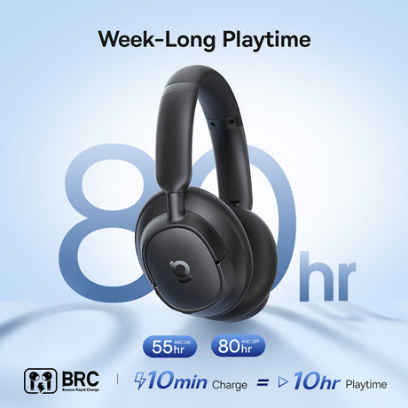 Casti Baseus Bass BH1 NC (A0203703), Bluetooth 6.0 ANC, Negru