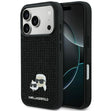 Husa de protectie Karl Lagerfeld Hardcase Rhinestone with K&C Pin (KLHCP17L6PRKCLK) compatibil cu iPhone 17 Pro, Negru