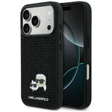 Husa de protectie Karl Lagerfeld Hardcase Rhinestone with K&C Pin (KLHCP17L6PRKCLK) compatibil cu iPhone 17 Pro, Negru